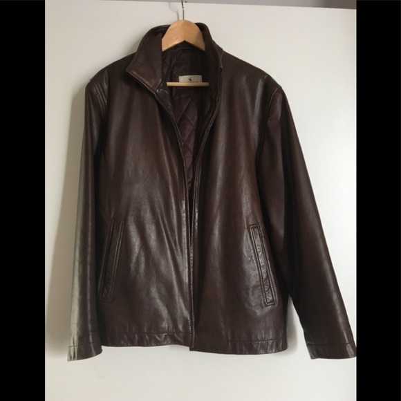 theo wormland Other - Men’s Theo Wormland Leather Jacket dark brown